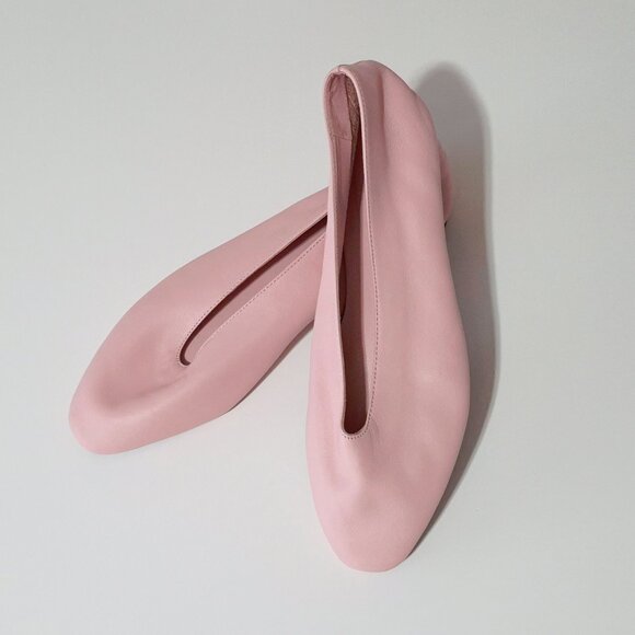 NWOT Zara pink leather ballerina flats, EU 36 - Picture 7 of 12